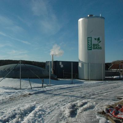 Biogassanlegg på Tomb.