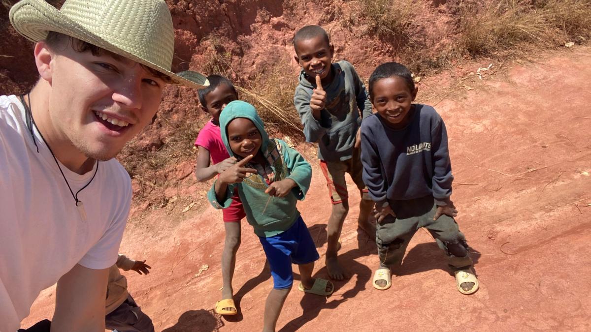 Lokale lesser bussen ved ankomst